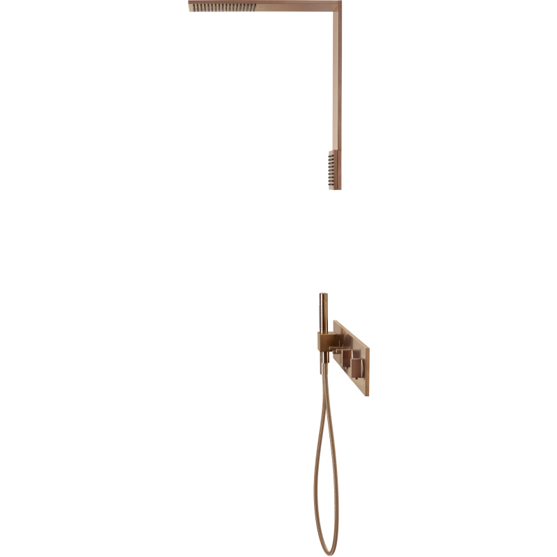 Moduł termostatyczny 540/110 do 3 odbiorników, podtynkowy Czerwony Złoty Szczotkowany ShowerComposition AXOR 12572310