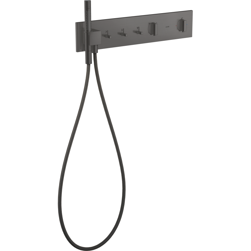 Moduł termostatyczny 540/110 do 3 odbiorników, podtynkowy Czarny Chrom Szczotkowany ShowerComposition AXOR 12572340