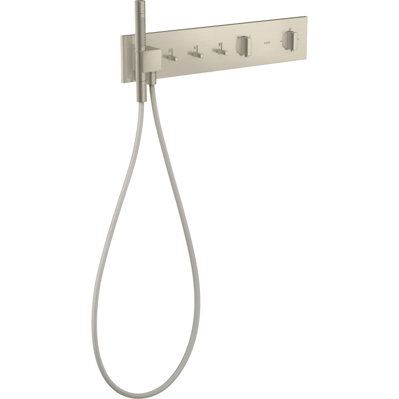 Moduł termostatyczny 540/110 do 3 odbiorników, podtynkowy Nikiel Szczotkowany ShowerComposition AXOR 12572820