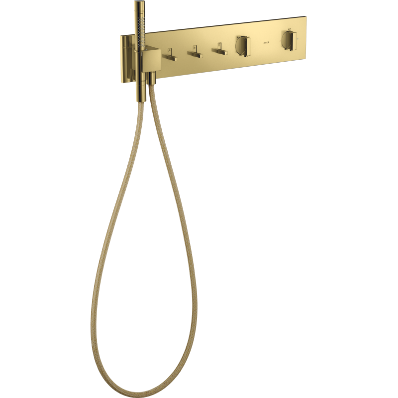 Moduł termostatyczny 540/110 do 3 odbiorników, podtynkowy Złoty Optyczny Polerowany ShowerComposition AXOR 12572990