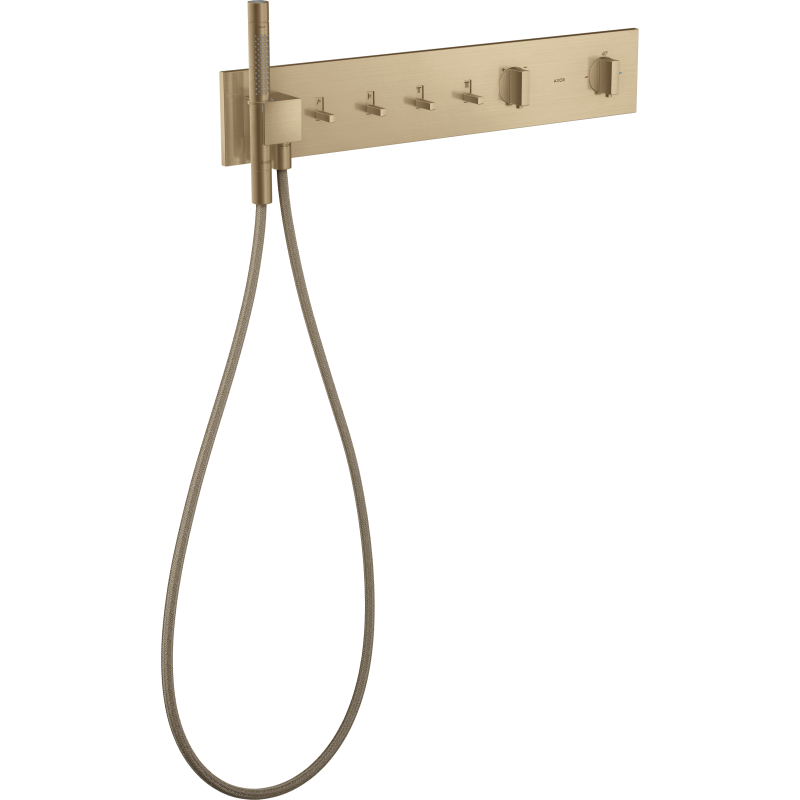 Moduł termostatyczny 610/110 do 4 odbiorników, podtynkowy Brąz Szczotkowany ShowerComposition AXOR 12573140