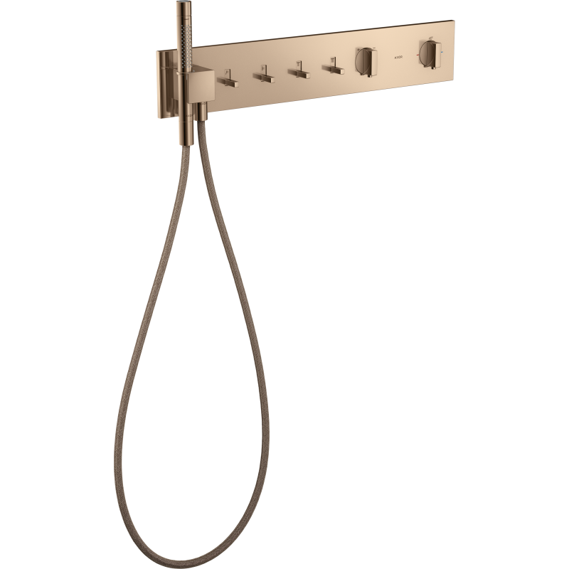 Moduł termostatyczny 610/110 do 4 odbiorników, podtynkowy Czerwony Złoty Polerowany ShowerComposition AXOR 12573300