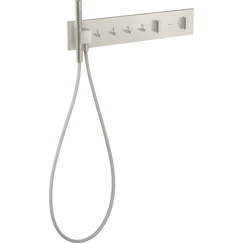 Moduł termostatyczny 610/110 do 4 odbiorników, podtynkowy Stal Szlachetna ShowerComposition AXOR 12573800