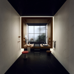 Moduł głowicy prysznicowej 110/220 1jet z prysznicem na ramiona Czerwony Złoty Polerowany ShowerComposition AXOR 12593300