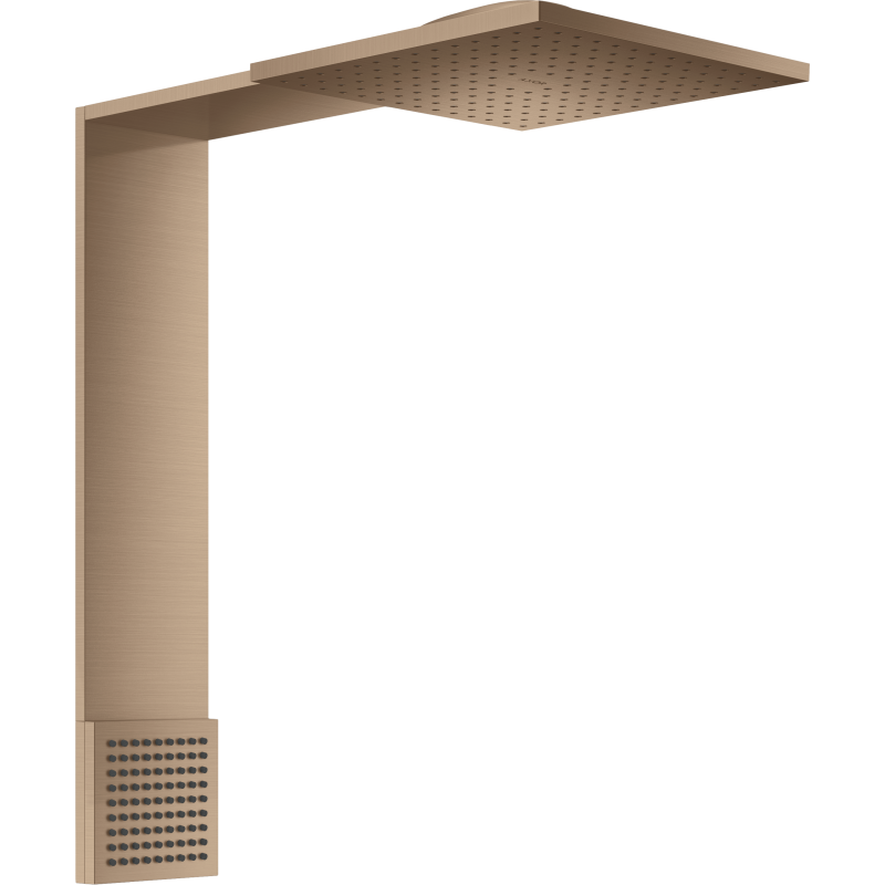 Moduł głowicy prysznicowej 250/250 2jet z prysznicem na ramiona Czerwony Złoty Szczotkowany ShowerComposition AXOR 12594310