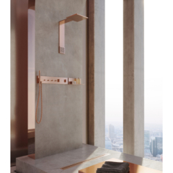 Moduł głowicy prysznicowej 250/250 2jet z prysznicem na ramiona Czerwony Złoty Szczotkowany ShowerComposition AXOR 12594310