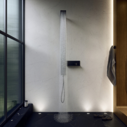 Panel prysznic termo., z głowicą prysznic 110/220 1jet, podtynkowy Czarny Matowy ShowerComposition AXOR 12595670