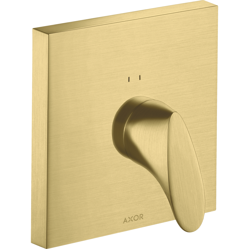 Jednouchwytowa bateria prysznicowa, podtynkowa Mosiądz Szczotkowany Starck Organic AXOR 12605950