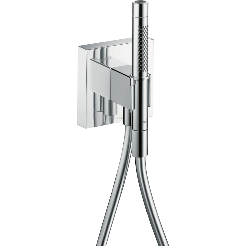 Przyłącze węża prysznicowego 120/120 z główką prysznicową 2jet, Slim z uchwytem i wężem Chrom Starck AXOR 12626000