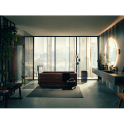 Przyłącze węża 120/120 z główką prysznicową 2jet, Slim z uchwytem i wężem Czarny Chrom Polerowany Starck AXOR 12626330