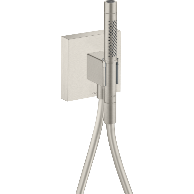 Przyłącze węża 120/120 z główką prysznicową 2jet, Slim z uchwytem i wężem Stal Szlachetna Optyczna Starck AXOR 12626800
