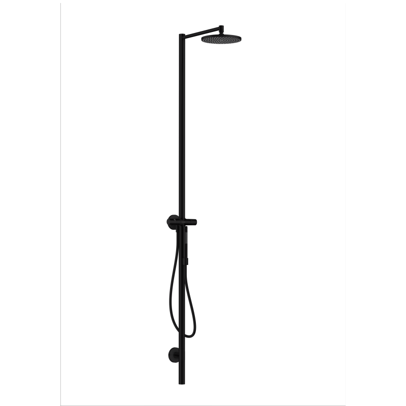 Kolumna prysznicowa Nature z głowicą prysznicową 240 1jet z główką prysznicową Czarny Matowy Starck AXOR 12670670