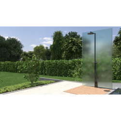 Kolumna prysznicowa Nature z głowicą prysznicową 240 1jet z główką prysznicową Czarny Matowy Starck AXOR 12670670