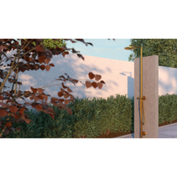 Kolumna prysznicowa Nature z głowicą prysznicową 240 1jet z główką prysznicową Złoty Optyczny Polerowany Starck AXOR 12670990