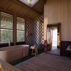 Kolumna prysznicowa z baterią termostatyczną i głowicą prysznicową 240 1jet Brąz Szczotkowany Starck AXOR 12672140