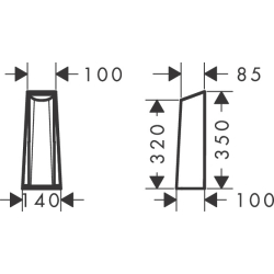 Maskownica przyłącza wody Starck AXOR 12675000