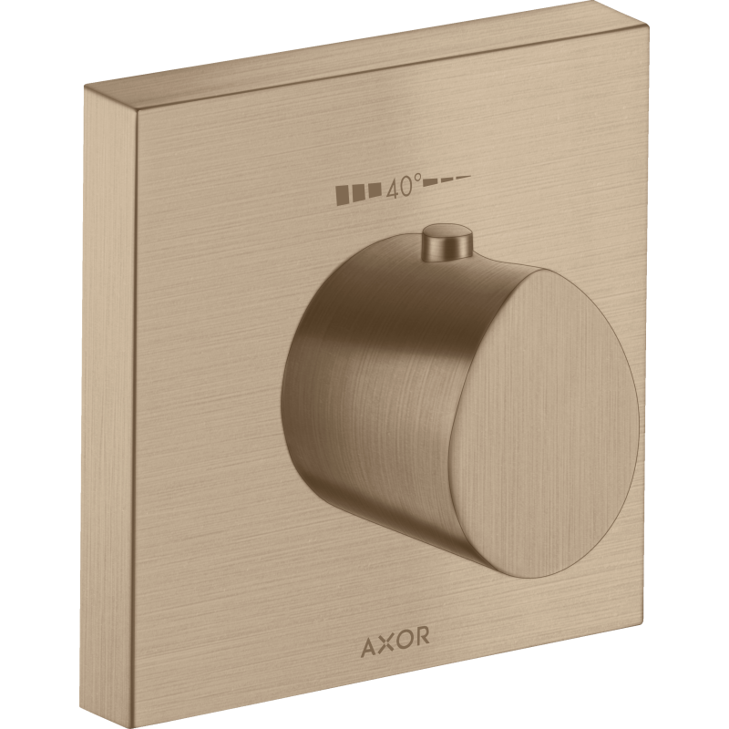 Bateria termostatyczna HighFlow 120/120, podtynkowa Czerwony Złoty Szczotkowany Starck Organic AXOR 12712310