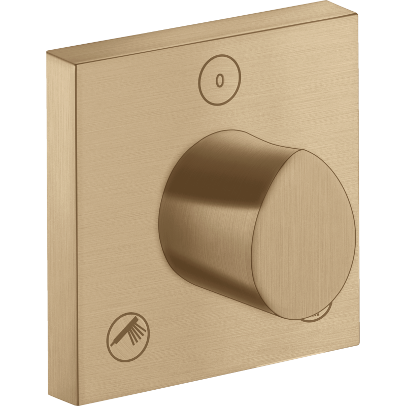 Zawór odcinająco-przełączający Trio/Quattro 120/120, podtynkowy Brąz Szczotkowany Starck Organic AXOR 12731140