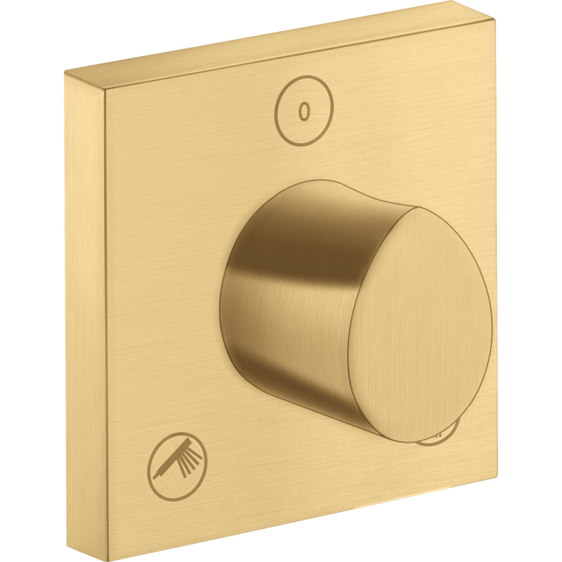 Zawór odcinająco-przełączający Trio/Quattro 120/120, podtynkowy Złoty Optyczny Szczotkowany Starck Organic AXOR 12731250