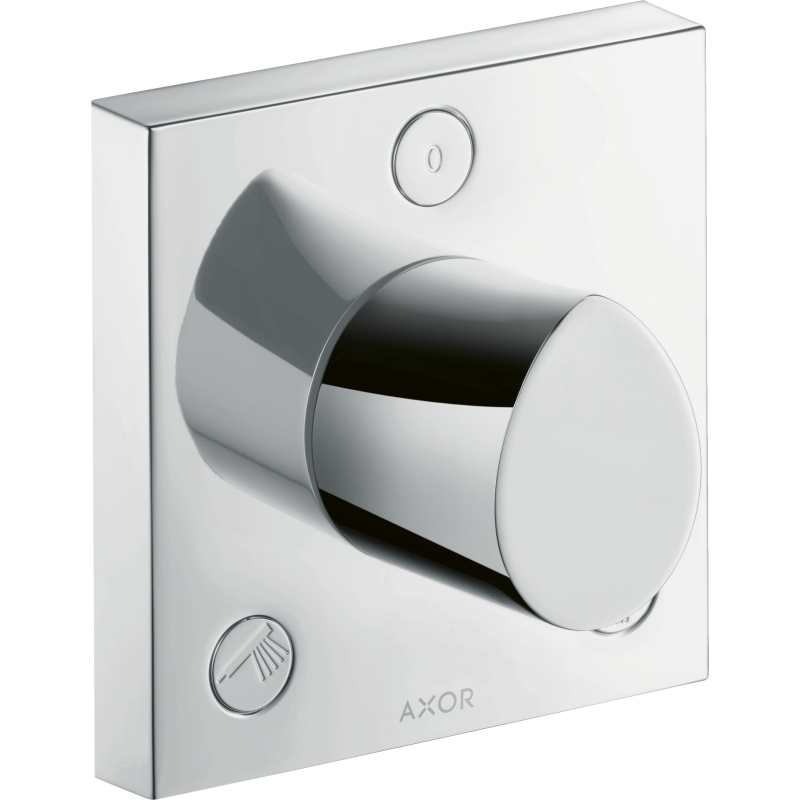 Zawór odcinająco-przełączający Trio/Quattro 120/120, podtynkowy Czerwony Złoty Szczotkowany Starck Organic AXOR 12731310