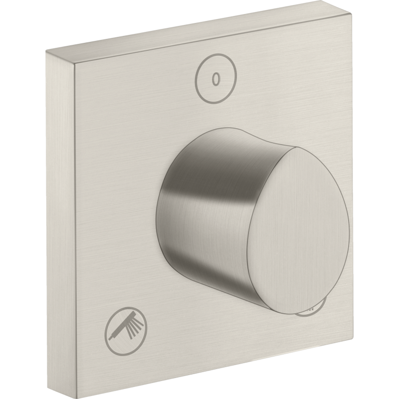 Zawór odcinająco-przełączający Trio/Quattro 120/120, podtynkowy Stal Szlachetna Optyczna Starck Organic AXOR 12731800