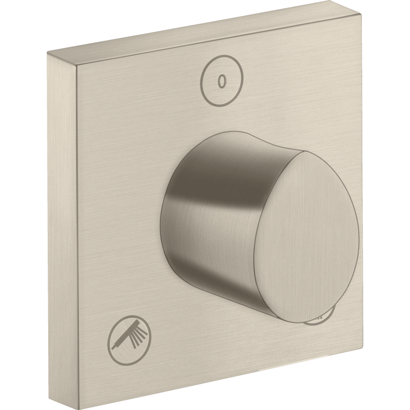 Zawór odcinająco-przełączający Trio/Quattro 120/120, podtynkowy Nikiel Szczotkowany Starck Organic AXOR 12731820