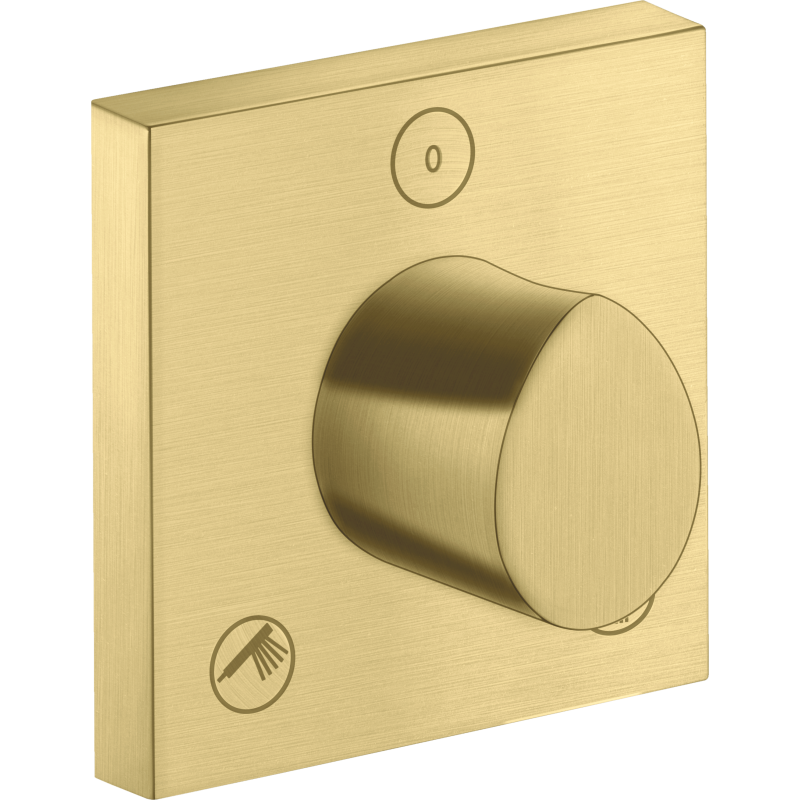 Zawór odcinająco-przełączający Trio/Quattro 120/120, podtynkowy Mosiądz Szczotkowany Starck Organic AXOR 12731950