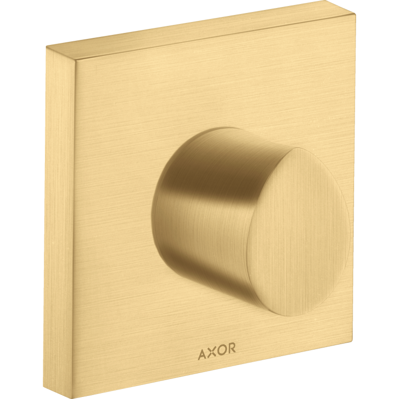 Zawór odcinający 120/120, podtynkowy Złoty Optyczny Szczotkowany Starck Organic AXOR 12771250