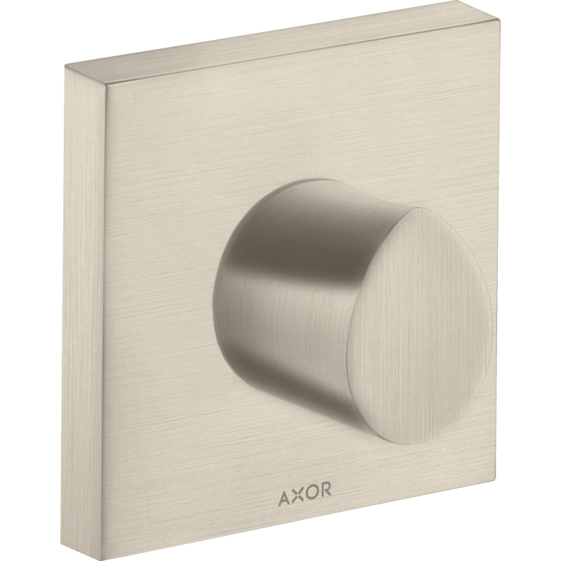 Zawór odcinający 120/120, podtynkowy Nikiel Szczotkowany Starck Organic AXOR 12771820