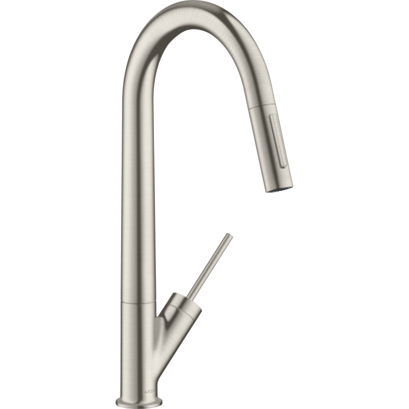 Jednouchwytowa bateria kuchenna 270 z wyciąganą wylewką EcoSmart Stal Szlachetna Finish Starck AXOR 12800800