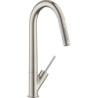 Jednouchwytowa bateria kuchenna 270 z wyciąganą wylewką EcoSmart Stal Szlachetna Finish Starck AXOR 12800800