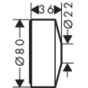 Element przedłużający Mosiądz Szczotkowany One AXOR 13610950
