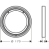 Element przedłużający 5 mm, okrągły Chrom ShowerSelect ID AXOR 13642000