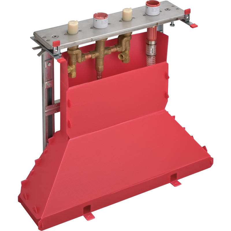 Zestaw podstawowy do 4-otworowej baterii do montażu na cokole z płytek AXOR 15481180