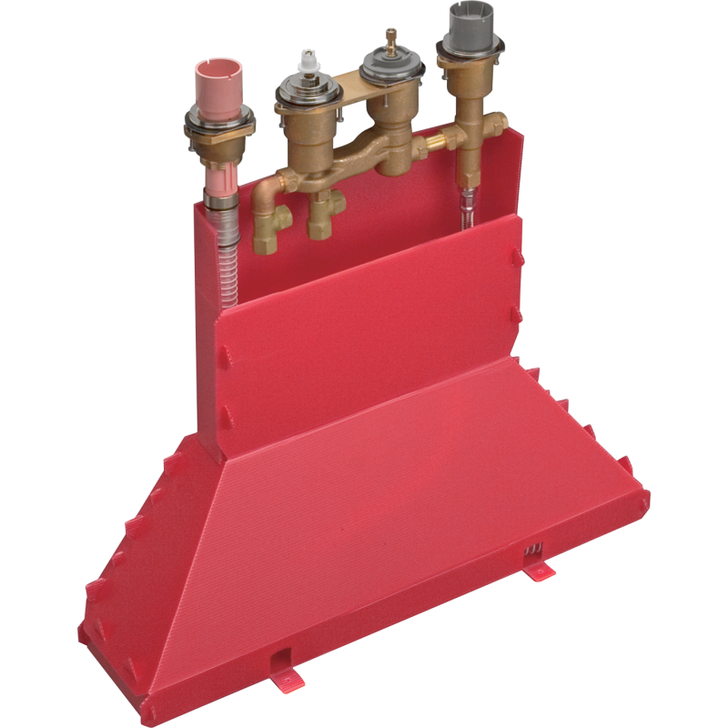 Zestaw podstawowy do 4-otworowej baterii termostatycznej na brzeg wanny, Secuflex AXOR 15482180