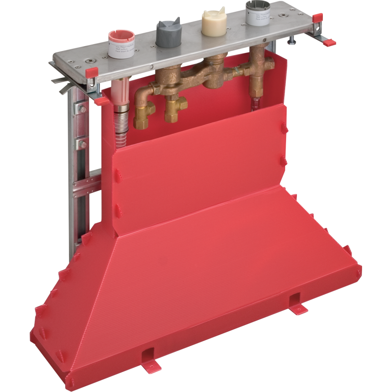 Zestaw podstawowy do 4-otworowej baterii termostatycznej, wannowej do montażu na cokole z płytek AXOR 15483180