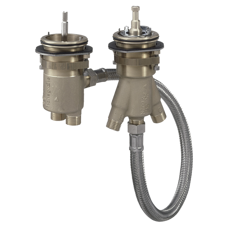 Zestaw podstawowy do 2-otworowej baterii termostatycznej na brzeg wanny AXOR 15486180