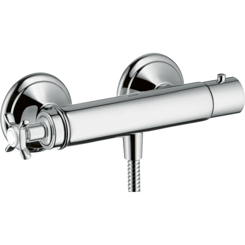 Bateria prysznicowa z uchwytami krzyżowymi, termostatyczna, natynkowa Chrom Montreux AXOR 16261000