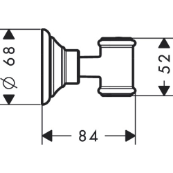 Uchwyt prysznicowy Chrom Montreux AXOR 16325000