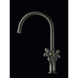 2-uchwyt. Bateria umyw. 210 z uchwytami krzyżowymi i niezamykanym kpl odpływowym Czarny Chrom brushed Montreux AXOR 16506340