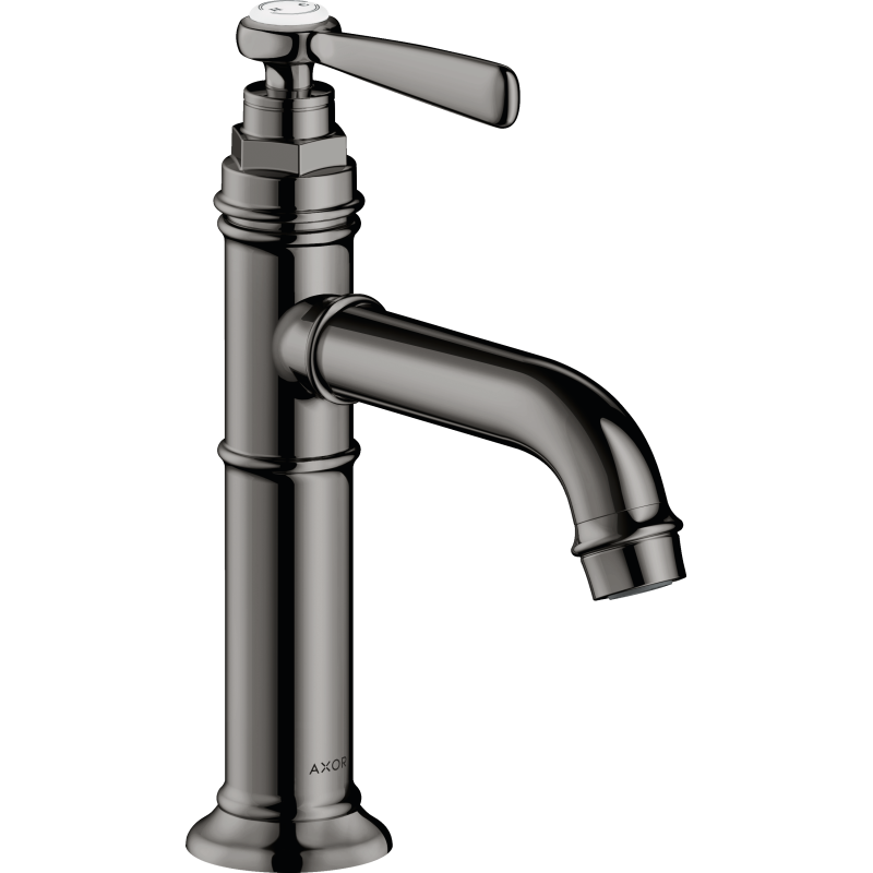 Bateria umywalkowa 100 z uchwytem jednoramiennym i niezamykanym kpl odpływowym Czarny Chrom Polerowany Montreux AXOR 16516330