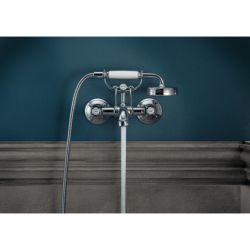 2-uchwytowa bateria wannowa z uchwytami krzyżowymi, natynkowa Chrom Montreux AXOR 16540000