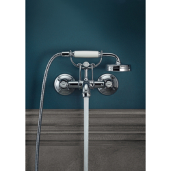 2-uchwytowa bateria wannowa z uchwytami krzyżowymi, natynkowa Chrom Montreux AXOR 16540000