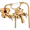 2-uchwytowa bateria wannowa z uchwytami krzyżowymi, natynkowa Złoty Optyczny Polerowany Montreux AXOR 16540990