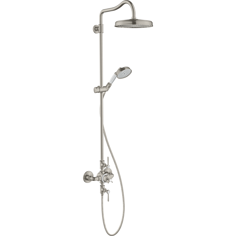 Komplet prysznicowy 240 1jet z termostatem Stal Szlachetna Optyczna Montreux AXOR 16572800