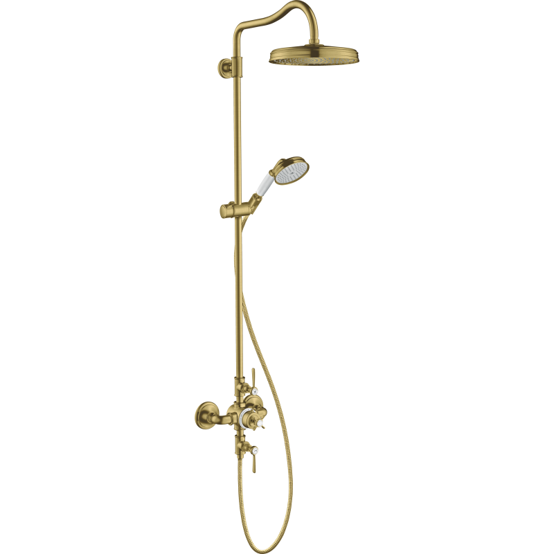 Komplet prysznicowy 240 1jet z termostatem Mosiądz Szczotkowany Montreux AXOR 16572950