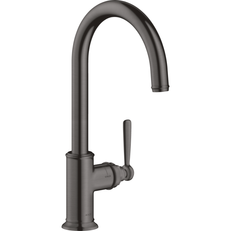 Jednouchwytowa bateria kuchenna 260 z obrotową wylewką Czarny Chrom Szczotkowany Montreux AXOR 16580340