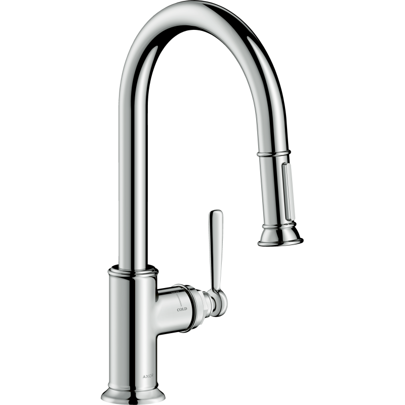 Jednouchwytowa bateria kuchenna 180 z wyciąganą wylewką Chrom Montreux AXOR 16581000