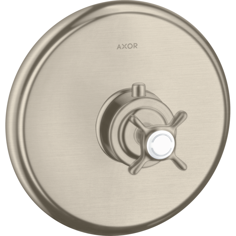 Bateria termostatyczna z uchwytem krzyżowym, podtynkowa Nikiel Szczotkowany Montreux AXOR 16810820