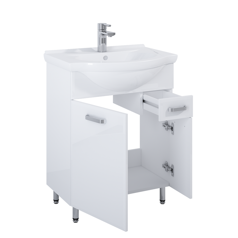 SZAFKA AMIGO RIO 65 2D 1S WHITE ELITA 166741